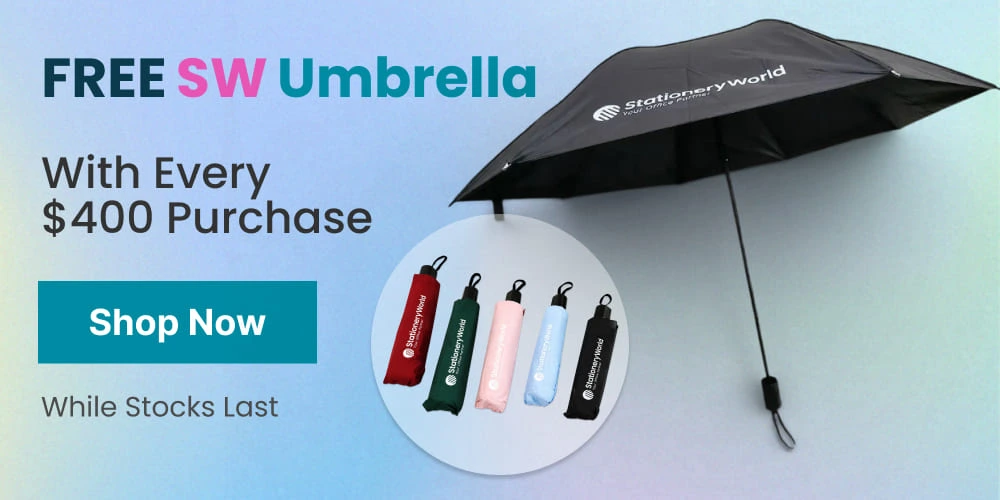 Free SW Umbrella With $400 purchase. Shop Now!